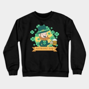 Uncle Beer party patricks day Crewneck Sweatshirt